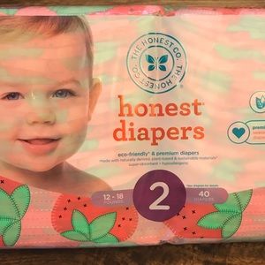 Honest Company Diapers size 2 Strawberry Print